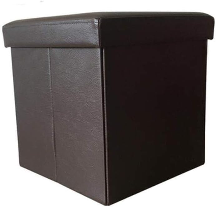 Repose-pieds ottoman pliable avec coffre de rangement en PU n° 6 pour optimiser l'espace