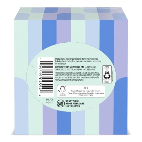 Image of Amazon Basics Ultra 3-Ply Facial Tissue, 66 Count (Pack of 1) (Previously Presto!)