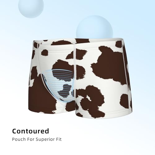 Boys' Cotton Boxer Brief Soft Underwear-Brown Cow4