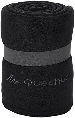 QUECHUA Fleece Blanket - Black