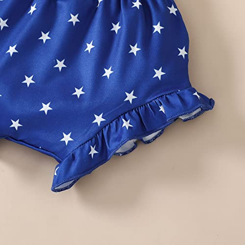 Camiseta infantil de manga curta para meninas, Dia da Independência, 4 de julho, estampa de borlas (