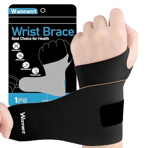 Wrist Brace,Carpal Tunnel Wrist Brace Wrist Wraps Ultra Thin Elastic Wrist Brace Compression Wrist Straps Wrist Support for Carpal Tunnel Arthritis Tendonitis Sprains Wrist Pain（M-Black）