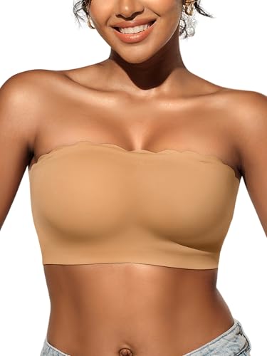 Image of Pullover Strapless Bras for Women - XS-M Unlined Wireless Bandeau