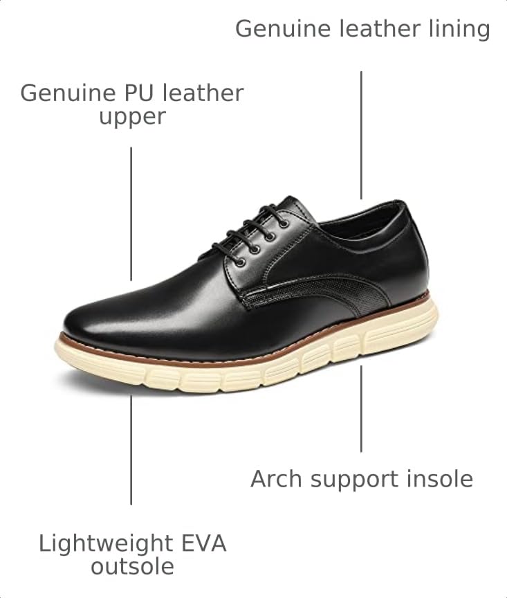 Image of Bruno Marc Men's Dress Sneakers Casual Oxford Formal Shoes