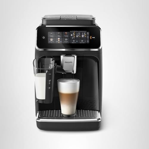 Philips 3300 Series Fully Automatic Espresso Machine with LatteGo Milk System and integrated grinder, 6 Hot & Iced Coffee Pre-Sets, 40% Quieter SilentBrew, 15-Bar Pressure, Glossy Black (EP3341/50) - Image 10