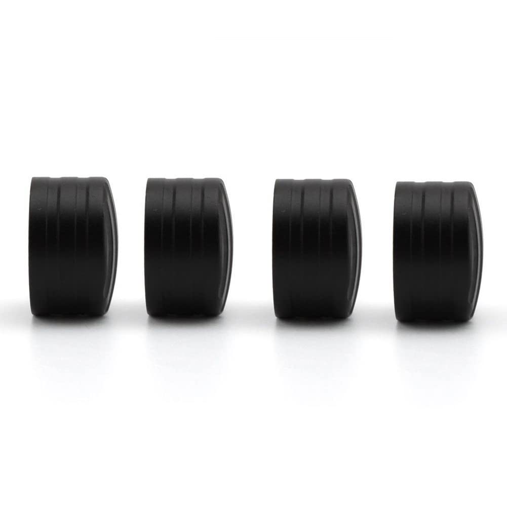 Tapa De Tornillo del Motor Coche,Asudaro 4 Piezas Tapa De TapóN De Cabeza De BujíAs Tapas De Tornillos AleacióN De Aluminio Compatible con TR*Iu*MP*Ha*Nt Bo*Nn*Evi*Lle Bobo Negro,T120,T100(2017-2019)