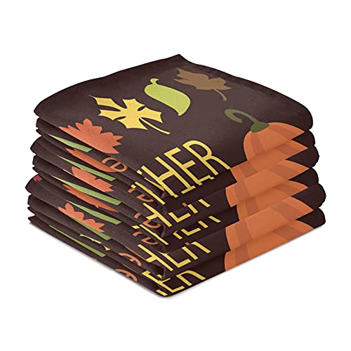 Thanksgiving Day Turkey Pumpkin Dish Towel Cloth Sunflower Maple Leaves Fall Kitchen Bath Hand Towels 18X28 In Super Absorbent Lint Free Cleaning Cloths Tea Bar Soft Towel Kitchen Accessories Set Of 1 #TOP3