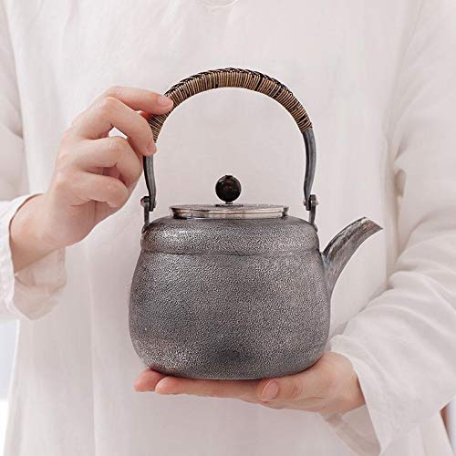 No-Branded Teiera d'Argento hkrstssxj Acqua Calda Teakettle Pot Mano Domestica Teiera Set Sterling Silver Tea Service… - immagine 3