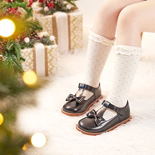Image of Felix & Flora Toddler Little Girl Mary Jane Dress Shoes - Ballet Flats for Girl Party School Shoes