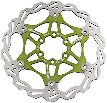 Bike Bicycle Disc Brake Rotor Floating MTB Rotors 160mm (Green)