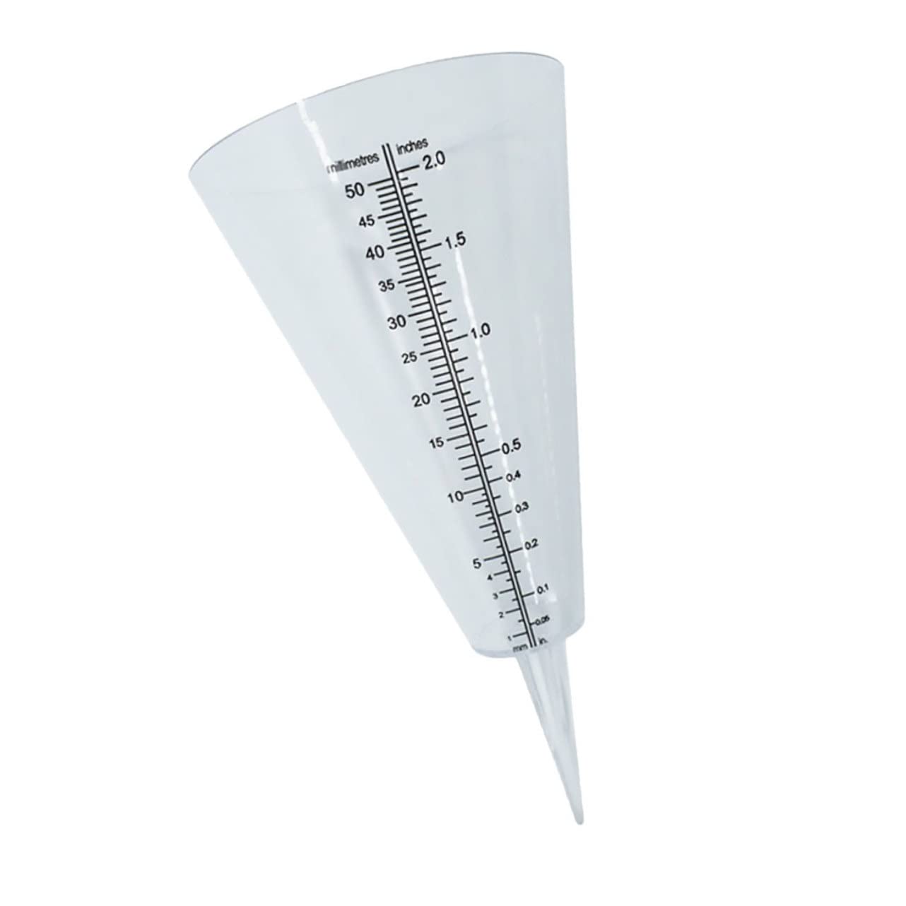Outanaya Transparent Cone Shaped Rain Gauge Durable Rainfall Measuring Cup for Garden Lawn Outdoor Farming Weatherproof Rain for Accurate Precipitation Tracking