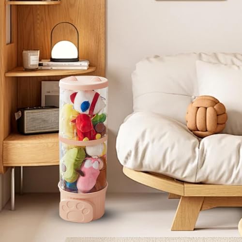 Bac de rangement d'animaux en peluche empilable pour grands doudous