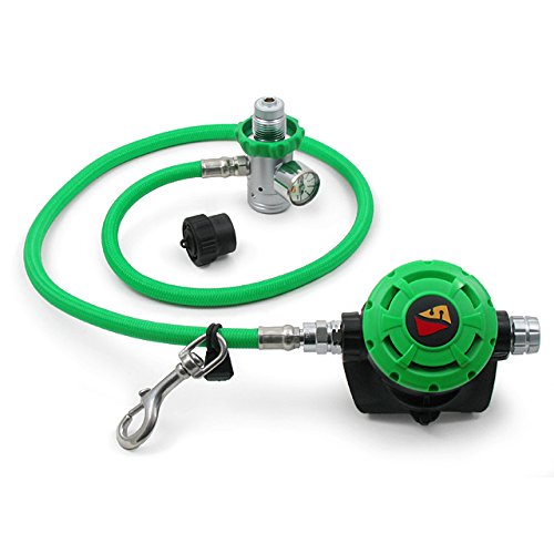 Dive Rite O2 Deco Regulator, Green/Black, One Size (RG5400)