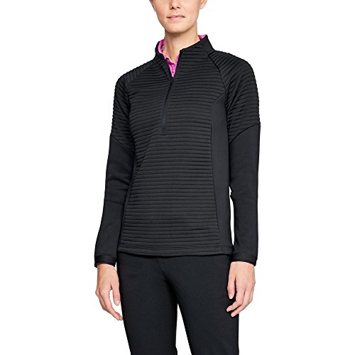 Image of Under Armour Ladies Storm Daytona Quarter Zip Pullover Ladies Black/Black Small