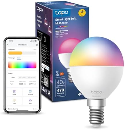 Tapo L430P WiFi Smart Bulb, 16 Million Colors, Dimmable, E27 | Di...