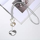 Se puede usar como un collar ordinario o como una cadena de suéter con un suéter.