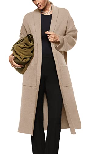 Womens Long Sleeve Maxi Cardigan Open Front...