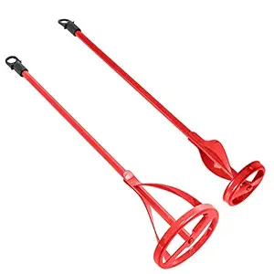 TCP Global Set of 2 Paint, Epoxy Resin, Mud and Cement Mixer Blades - Power Drill Stirring Tools - 15.5