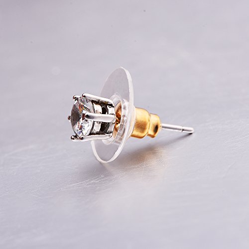 100 Paia Ferma Orecchini Proiettile Frizione con