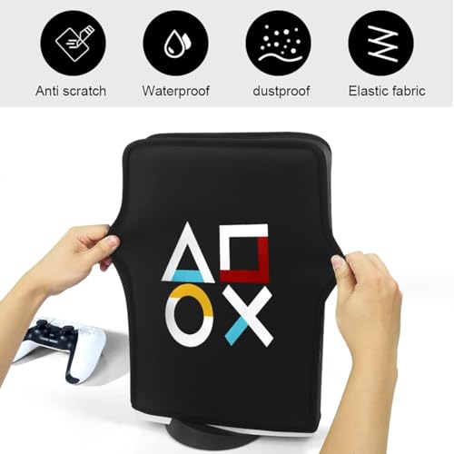 Image of OIVO INDIA Dust Protective Cover Compatible with PS5 Console Accessories Case, Anti Scratch Waterproof Sleeve Compatible for Sony PlayStation 5 Digital & Disc Edition (PS5 Fat Version Only)