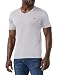 Produktbild Marc O'Polo Herren 51018, Herren T-Shirt mit kleinem Logo-Print, bequemes Oberteil aus Bio Baumwolle, klassisches Kurzarmshirt mit V-Ausschnitt