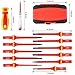 Devvicoo 13PCS 1000V Insulated Screwdriver Set, S2 Steel, Magnetic Tips, PP + TPR Grip, GPSR Certified for Electrician Tools & Industrial Use