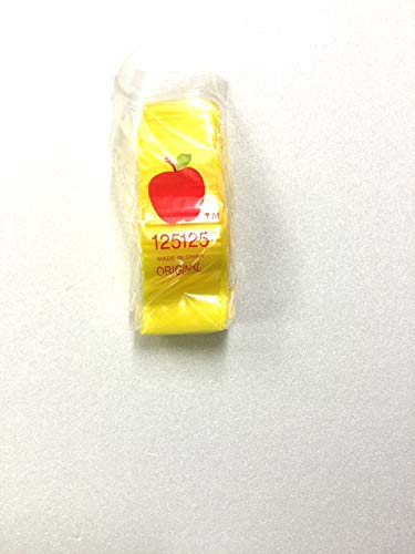 Mini sacs à fermeture éclair jaune 3.2x4.6cm petit sachet plastique zip transparent - 5