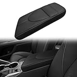 Muslogy Center Console Armrest Cover Fit for Toyota Camry 2018-2024 Accessories, Comfort Armrest Pad Console Lid Cushion Vegan Leather Regular Thick
