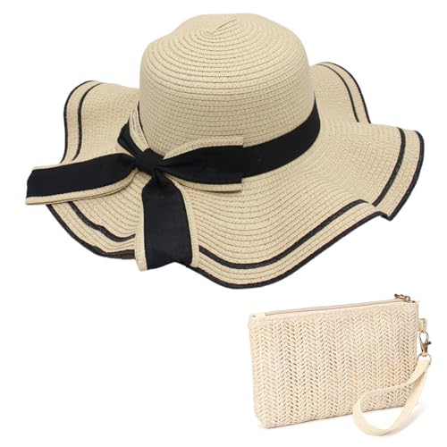 Marjoramy Strohhut mit Breite Krempe und...