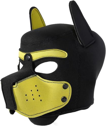 Masque à capuche pour chien adulte muselière intégrale pour déguisement cosplay festival