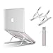 Produktbild IVSO Laptop Ständer, Tragbar Aluminium Laptop Stand, Klappbar Stand, Höhenverstellbarer Belüfteter Notebook Ständer für MacBook Pro Air, Lenovo, Dell, alle 8"-15,6" Laptop Tablet iPad, Silver