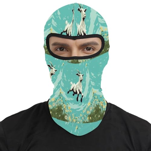 Pasamontañas para hombres y mujeres con diseño impreso, máscara facial térmica para clima frío, equipo para moto y esquí para invierno miniatura 2