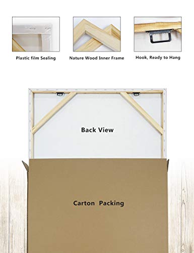 Pi Art Large Gold And Black Canvas Wall Art, Women Girls Painting For Wall Decor, Premium Modern Canvas Artwork For Home Office Decor(63 X 31.5 Inch, Framed) #TOP7