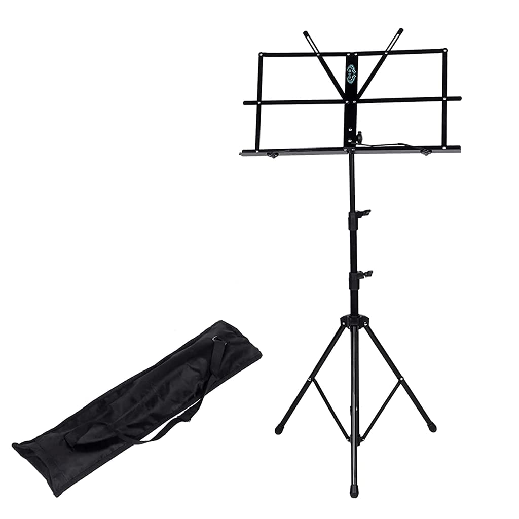 Atriles De Música Portátiles De Altura Ajustable, Atriles De Metal Plegables para Partituras con Bolso para Conciertos, Estanterías Escolares,