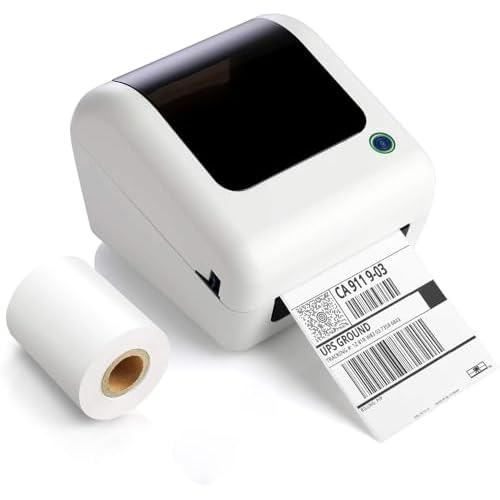 JADENS Bluetooth Thermal Shipping Label Printer - High Speed 4x6 Wireless Label Maker Machine, Support PC, Phone, USB for MAC, Compatible with Ebay, Amazon, Shopify, Etsy, USPS Barcode, Mail