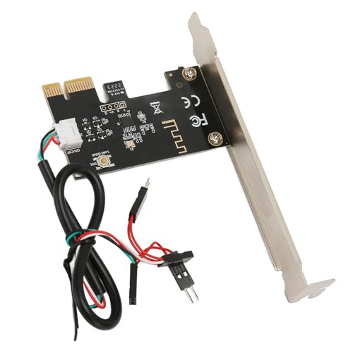 POENVFPO Scheda PCIE con Interruttore di Ripristino 'alimentazione del Computer Desktop, Telecomando, Accensione/spegnimento Preciso, Compatibile con Varie Marche