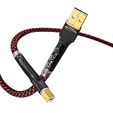 Tertullus HiFi USB Kabel 2m USB-A Auf USB-B Dac A-B USB Audio Kabel USB Druckerkabel USB Digital Kabel Für Audio-streaming, Dac Und Computer, Soundkarte, Decoder, Verstärker, Digitalplayer