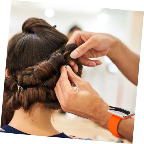 Porte-épingle silicone NUOBESTY orange pour chignons - 7