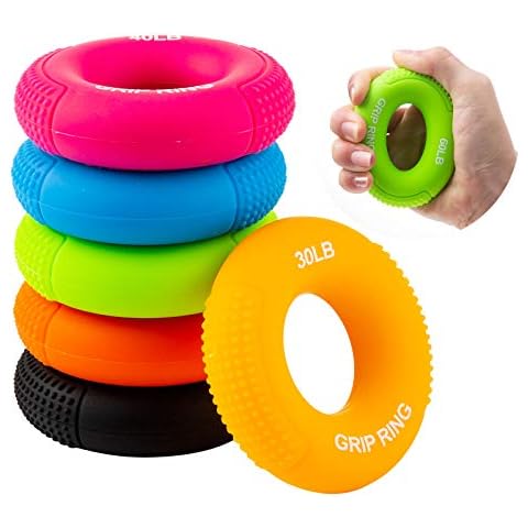 XiYee Fingertrainer, 6 in 1 Handmuskeltrainer Fingertrainer, Premium Handtrainer, Armtrainer, Unterarm Griff Training Cover