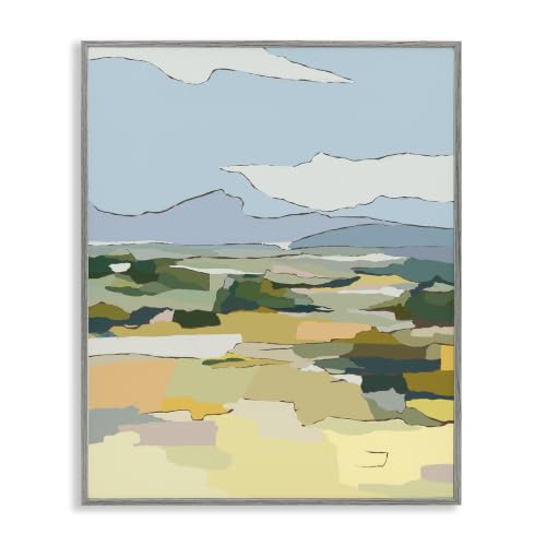 'Rural Pasture Abstract Field'| Framed Giclee Art