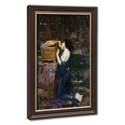 Impression sur toile John William Waterhouse Pandora's Box - Tableau mural 20x30
