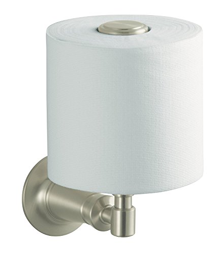 Kohler K-11056-BN Archer Wall Mount Vertical Toilet Paper Holder Brushed Nickel
