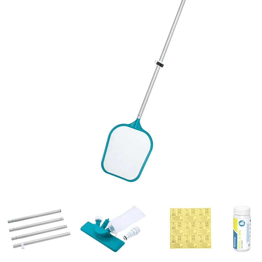 Bestway Poolpflege Komplett-Set AquaClear Deluxe für Poolgrößen bis 396 cm