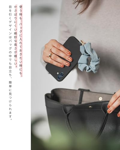 [oioiso] スマホストラップ 手首 シュシュ ハンドストラップ おしゃれ かわいい スマホ落下防止 ストラップホルダー 韓国 レディース 女性 携帯ストラップ スマホアクセサリー 手ぶら アタッチメント付き (01.ベージュピンク（ローズピンク回転ｘクリアアタッチメント2枚セット))