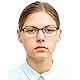 Metall Lesebrille mit rechteckigen Gläsern - mit Gratis Etui, Edelstahl Brillengestell (Schwarz), Eckige Lesehilfe Herren und Damen +1.0 Dioptrien