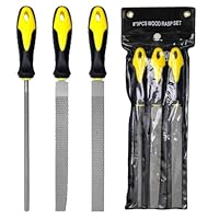 VZXZXE Holzraspel Set 3tlg, Feilenset metall, holzfeilen metallfeilen set profi Flachstumpfraspel, Halbrund- und Rundraspel raspel holz für Holzbearbeitung, Heimwerken, Handwerk