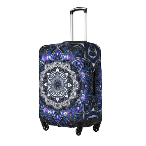 Travel Luggage Cover Anti-Scratch Suitcase Cover Protector Elastic Thicken Luggage Protector Washable Baggage Covers Rectangle Mandala Suitcase Sleeve Fit 18-32 Inch Luggage X-Large2