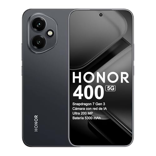 HONOR 400 Smartphone, Pantalla AMOLED 6,55 Pulgadas 120Hz, 200MP Cámara, Batería 5170mAh 66W, 5G Dual SIM, Android 15 Móvil