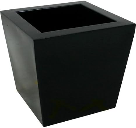 Amazon エフプランター 鉢カバー スクエア1 ブラック 10号鉢用 鉢 プランターカバー