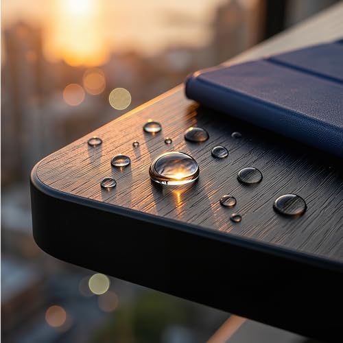 Mesa plegable para balcón y terraza con altura ajustable en 5 posiciones 7